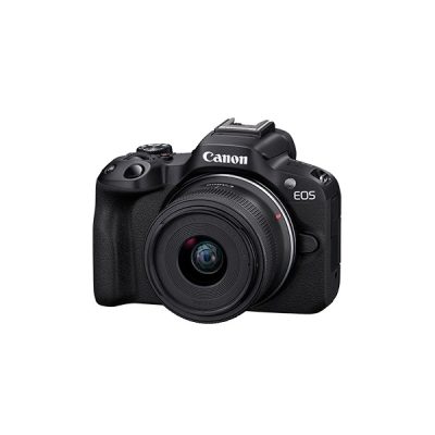Canon EOS R50 (RF-S18-45mm) - Black Mirrorless Camera